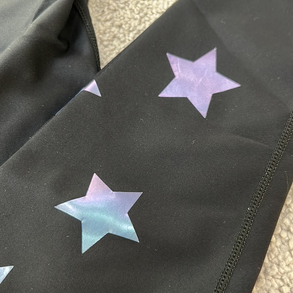 Ultracor Black Leggings With Iridescent Stars - image 2